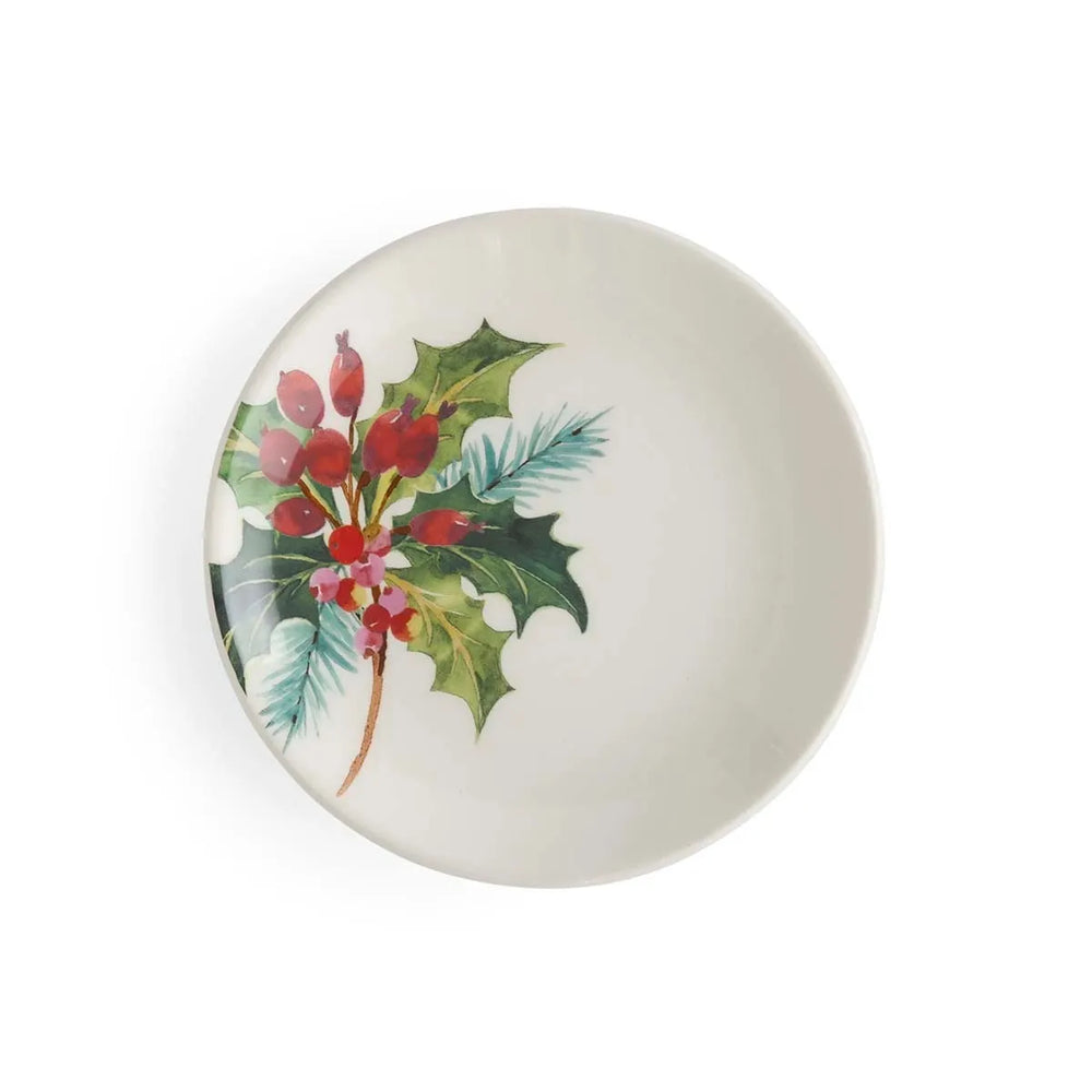 Portmeirion Botanic Garden Christmas Holly Side Plate St/2