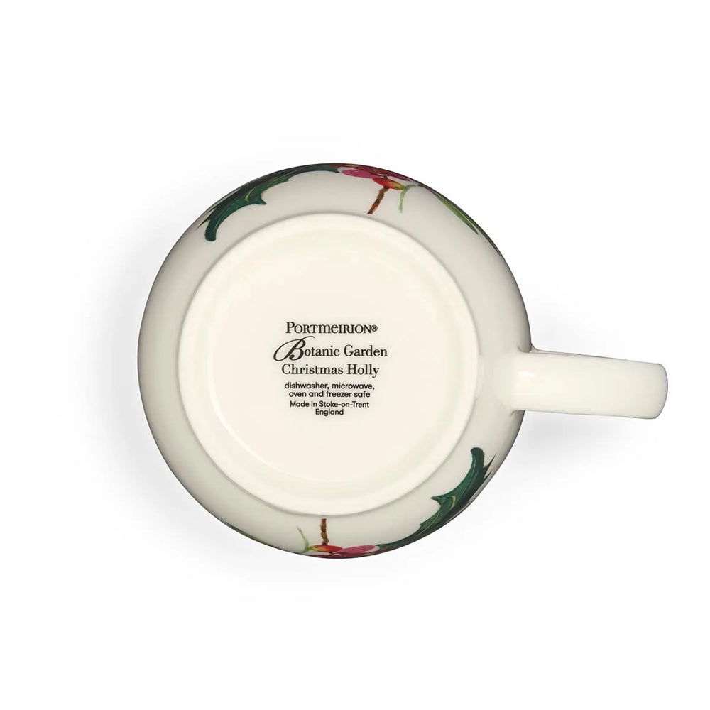 Portmeirion Botanic Garden Christmas Holly Latte Mug 14oz