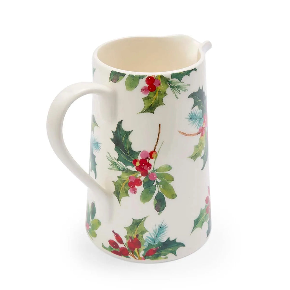 Portmeirion Botanic Garden Christmas Holly Bella Jug 3pt