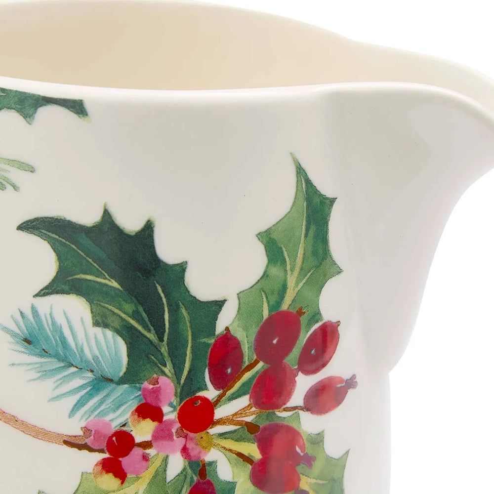 Portmeirion Botanic Garden Christmas Holly Bella Jug 3pt