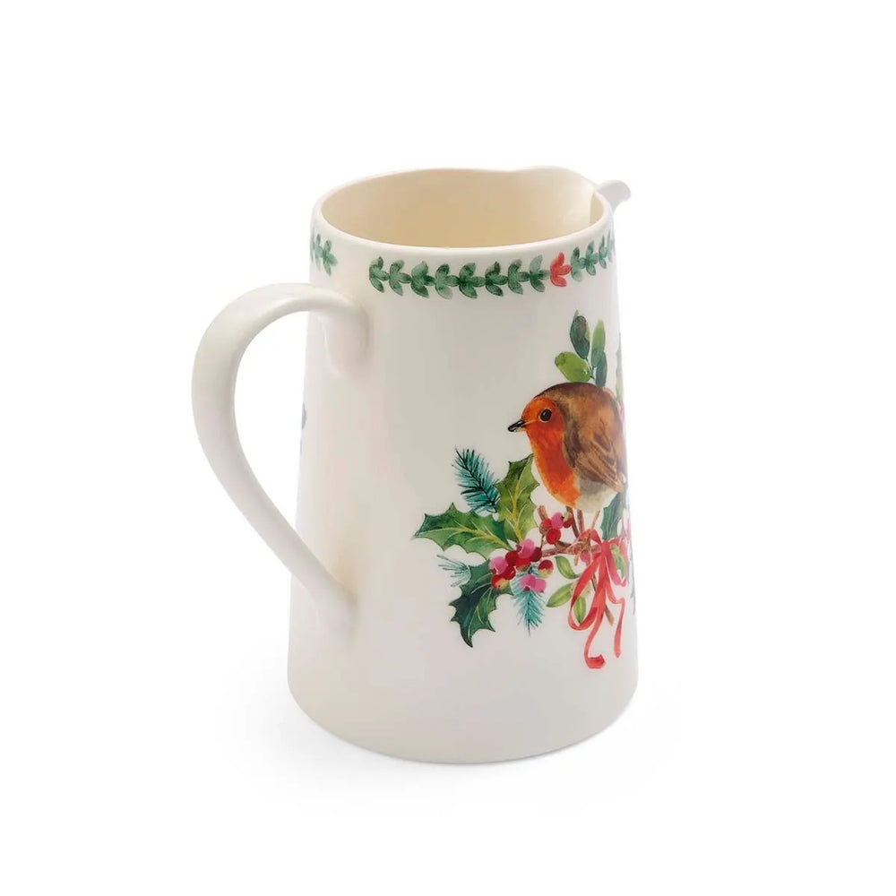 Portmeirion Botanic Garden Christmas Holly Bella Jug 1.5pt
