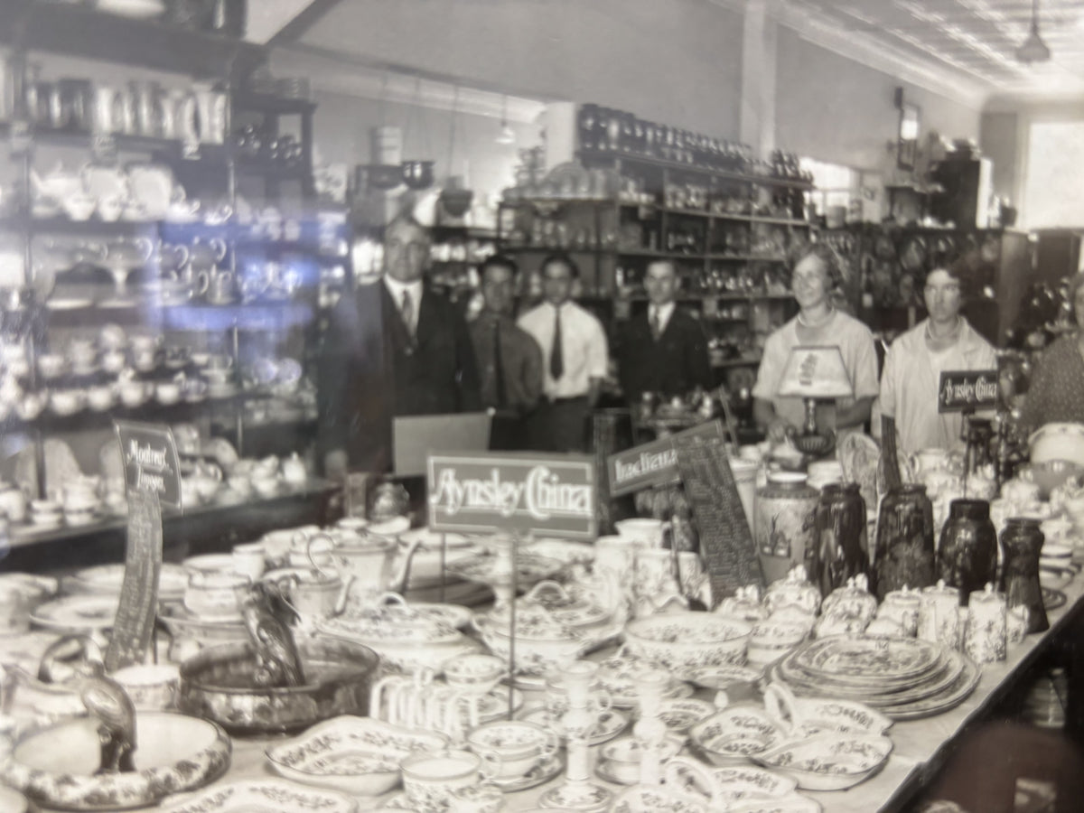 Archival photograph inside an early Rob McIntosh store