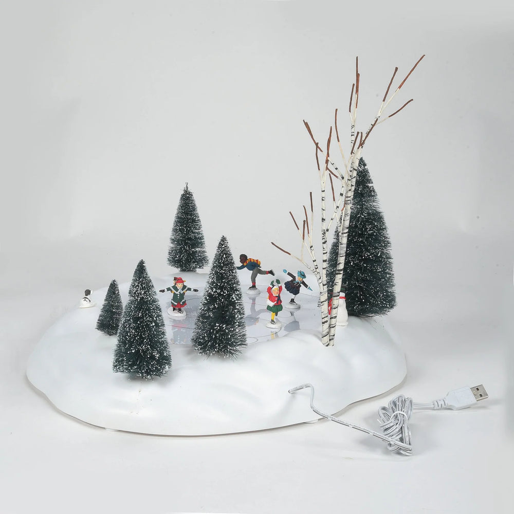 Village Accessories - Skating Pond Animated