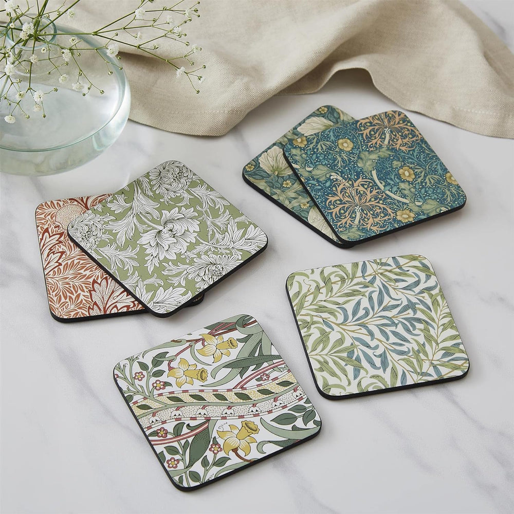 Morris & Co Multi Coloured Coasters - Set of 6