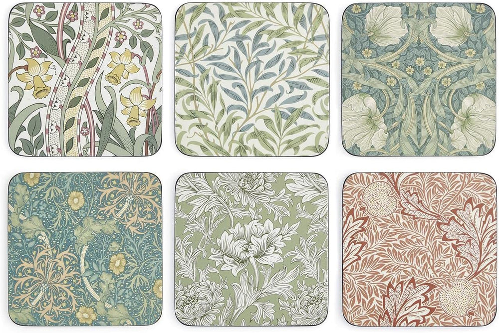 Morris & Co Multi Coloured Coasters - Set of 6