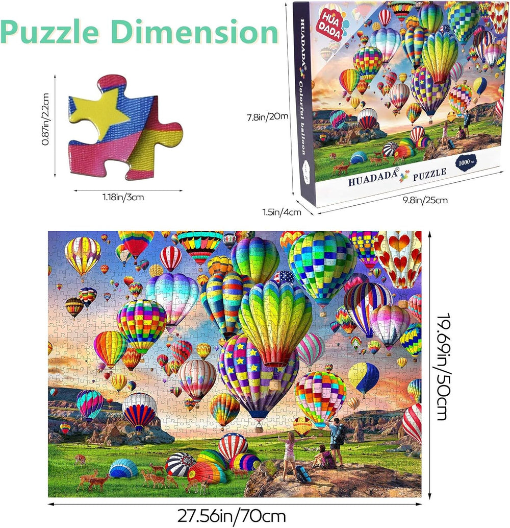 HUADADA 1000 Pieces Puzzle - Colorful Balloon