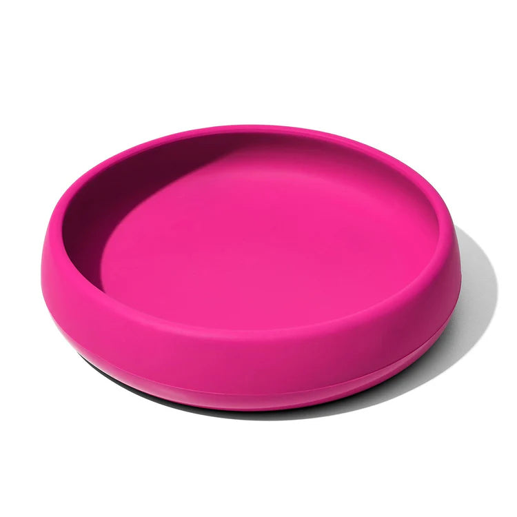 OXO Tot Silicone Plate Pink