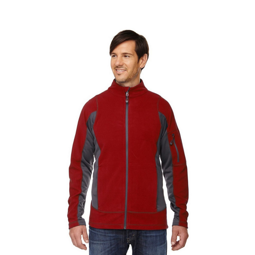 North End Men's Red Fleece Jacket - XLarge
