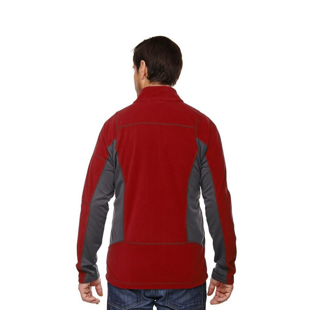 North End Men's Red Fleece Jacket - Large