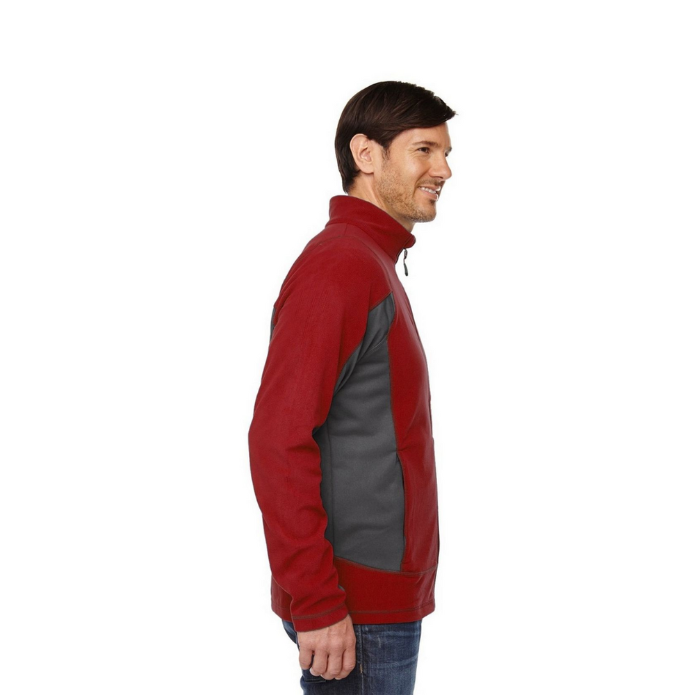 North End Men's Red Fleece Jacket - Large