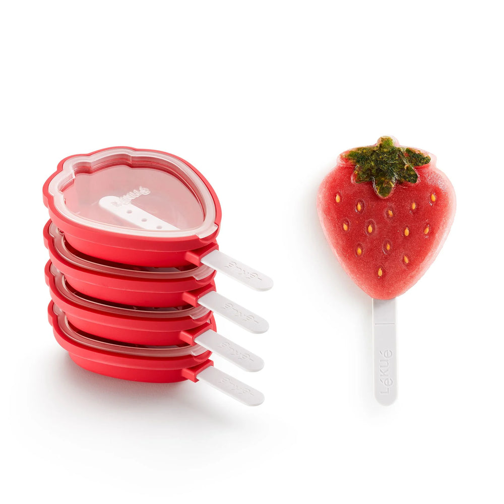 ICM-Lekue Ice Cream Strawberry 4 Pack