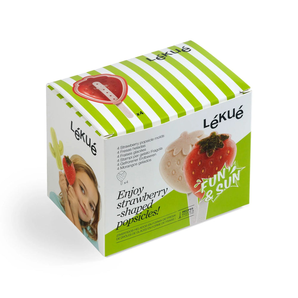 ICM-Lekue Ice Cream Strawberry 4 Pack