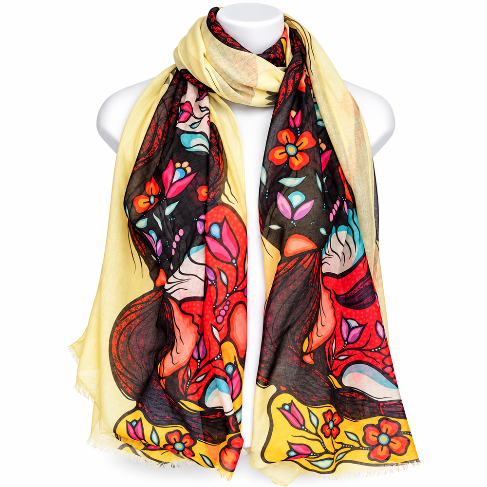 Indigenous Art Scarf - The Offering