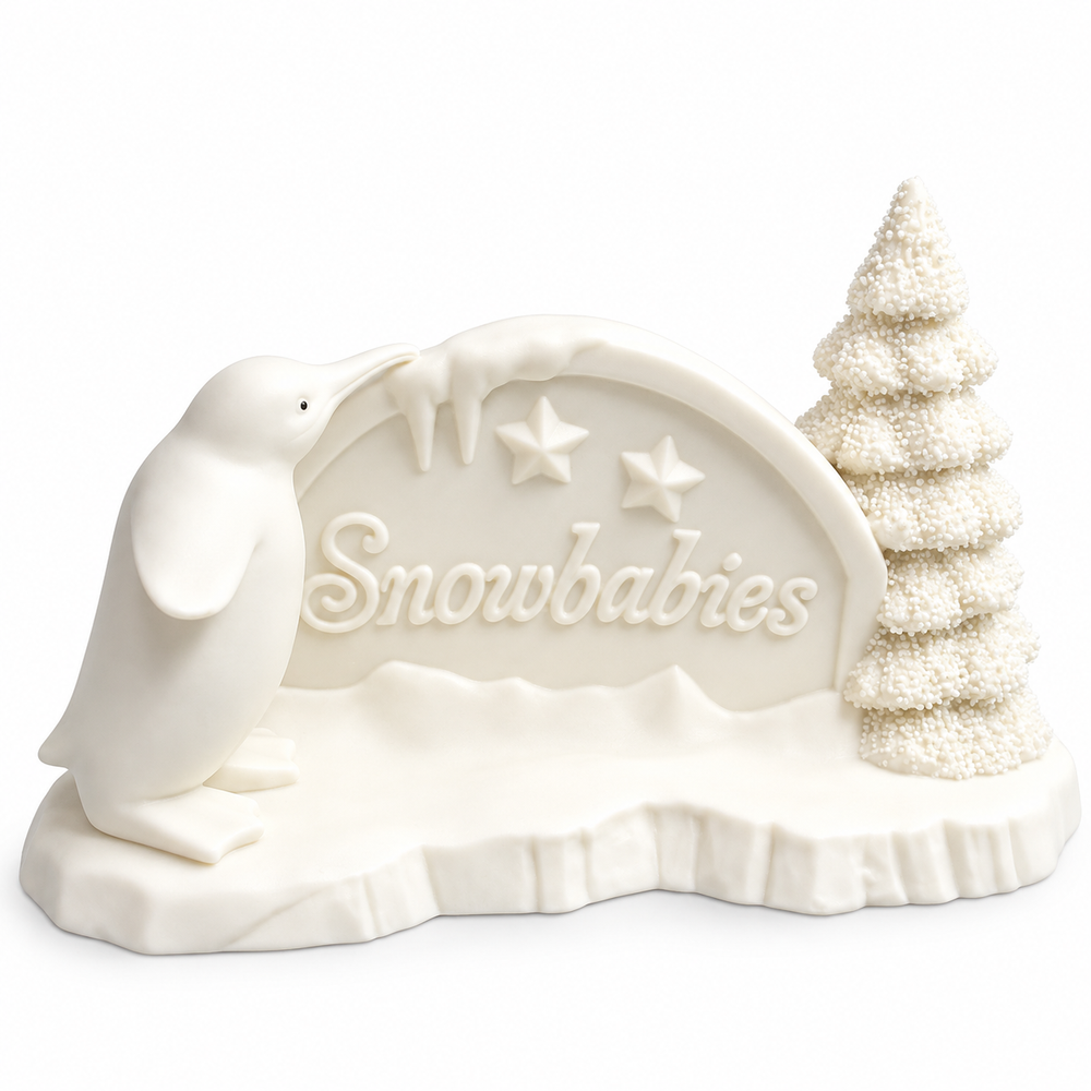 Snowbabies Polar Sign Bisque Figurine