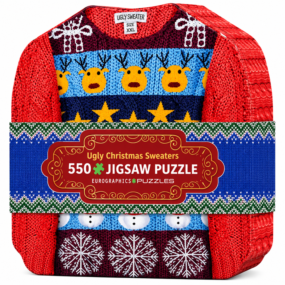 Puzzle (Shaped Tin) - Ugly Christmas Sweater 550pcs