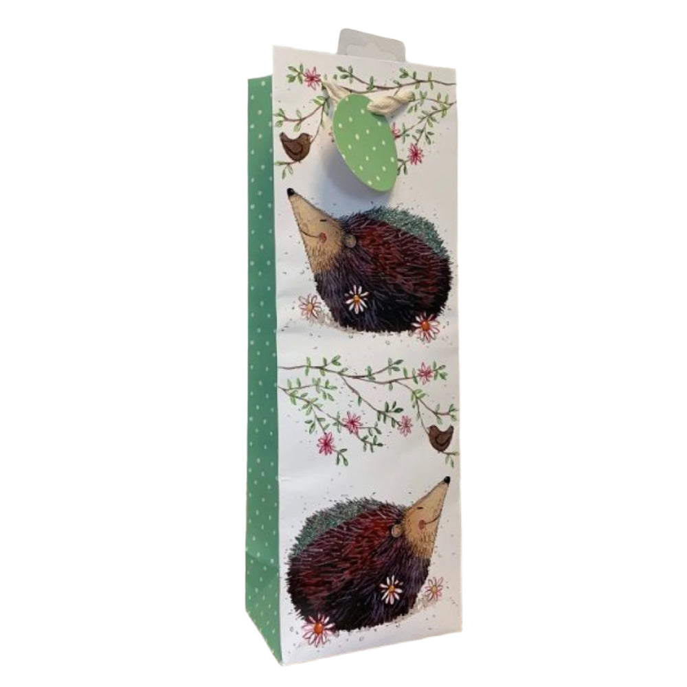 Alex Clark Bottle Gift Bag - Hedgehog