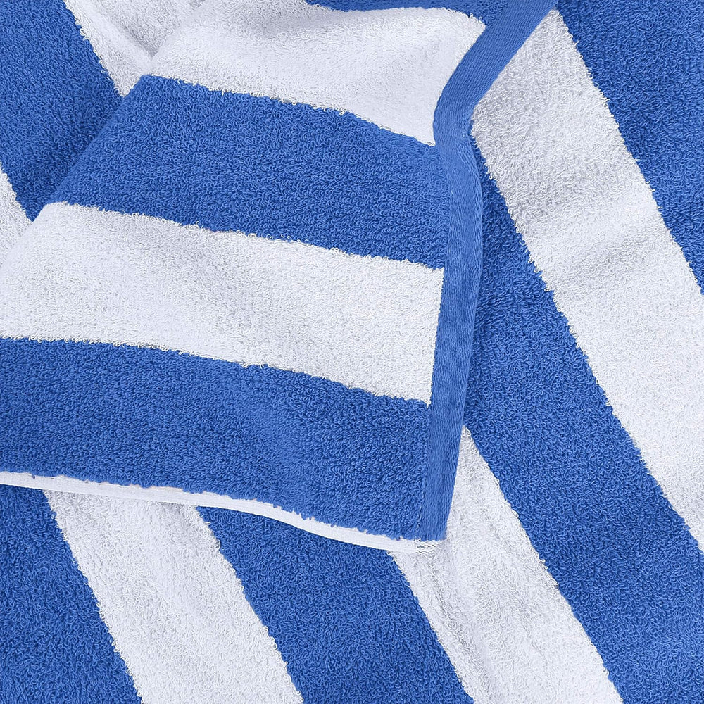Cabana Blue Striped Pool Towel 30 x 60