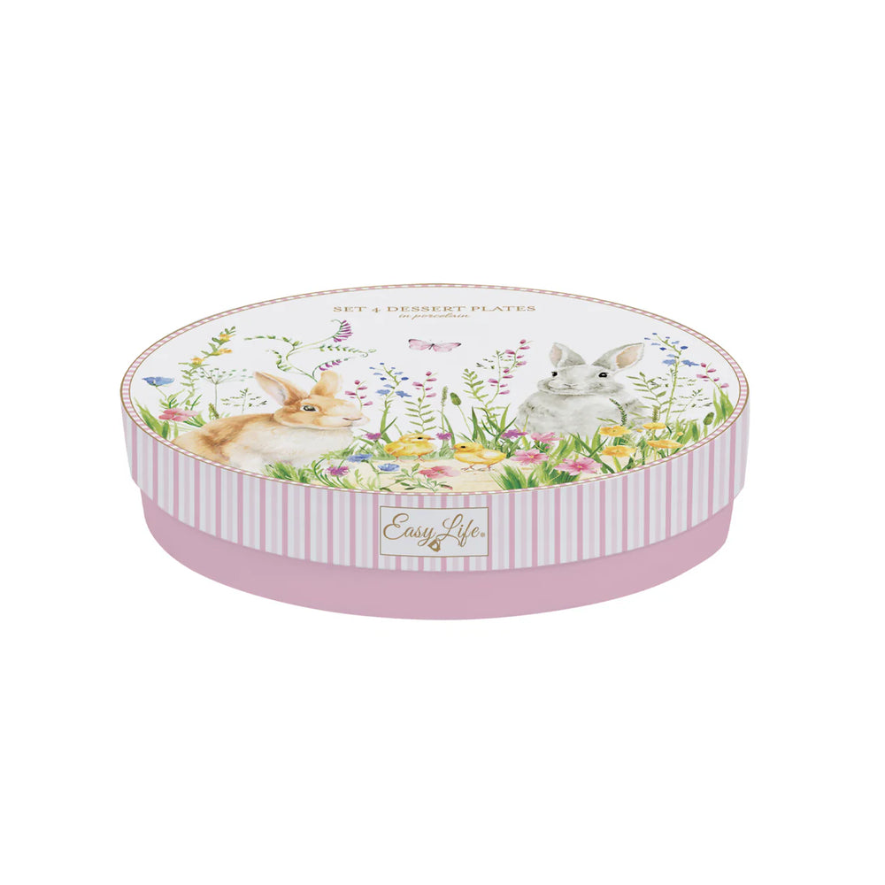 Studio 1811 Happy Easter Dessert Plates Set of 4