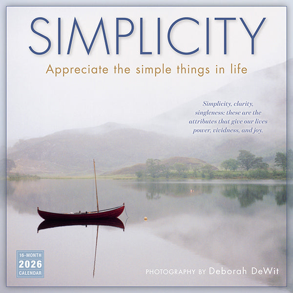 Sellers Publishing Wall Calendar Simplicity