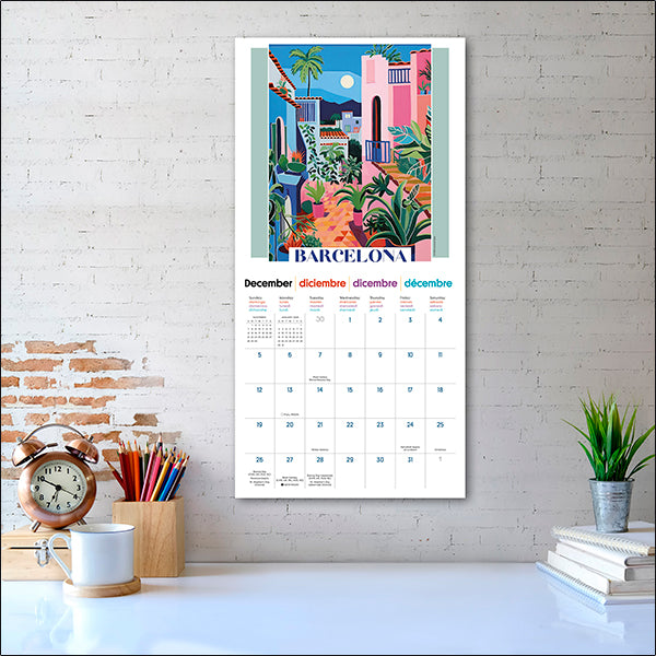 Sellers Publishing Wall Calendar The Art of Travel