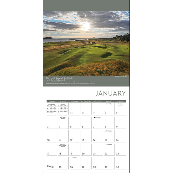 Sellers Publishing Wall Calendar Golf: Premier Courses