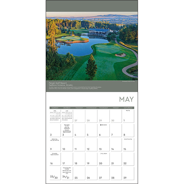 Sellers Publishing Wall Calendar Golf: Premier Courses