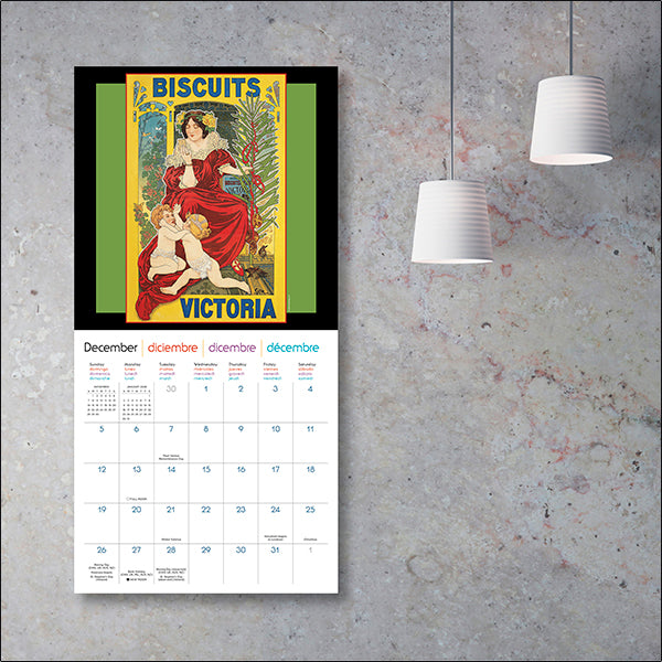 Sellers Publishing Wall Calendar Bon Appetit: Vintage Food Posters