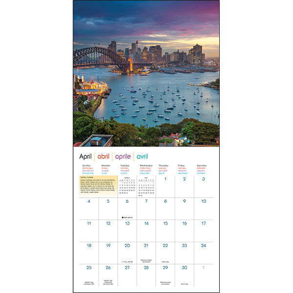 Sellers Publishing Wall Calendar Bon Voyage: Seaside Destinations