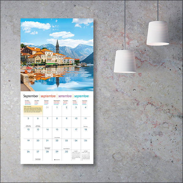 Sellers Publishing Wall Calendar Bon Voyage: Seaside Destinations