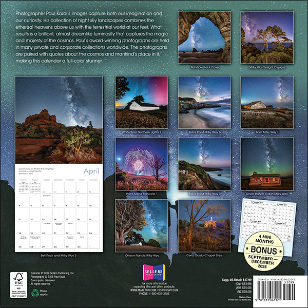 Sellers Publishing Wall Calendar Celestial Skies