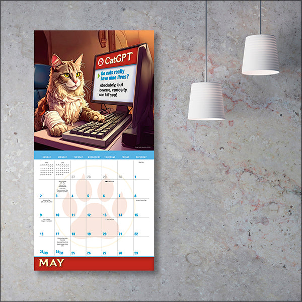 Sellers Publishing Wall Calendar CatGPT