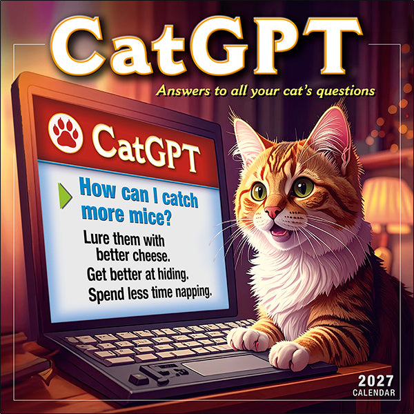 Sellers Publishing Wall Calendar CatGPT
