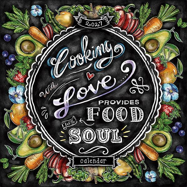 Sellers Publishing Wall Calendar Cooking with Love Provides