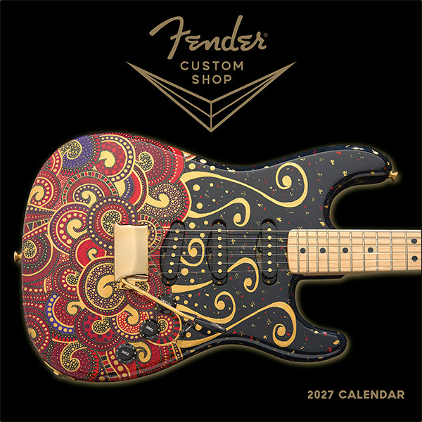 Sellers Publishing Wall Calendar Fender Customer Shop Guitar