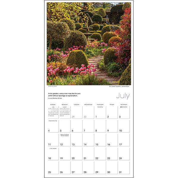 Sellers Publishing Wall Calendar The Glorious Garden