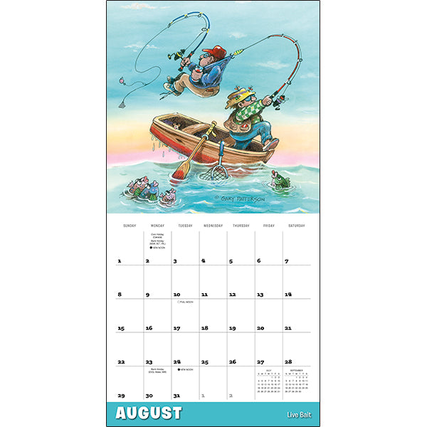 Sellers Publishing Wall Calendar Gone Fishing