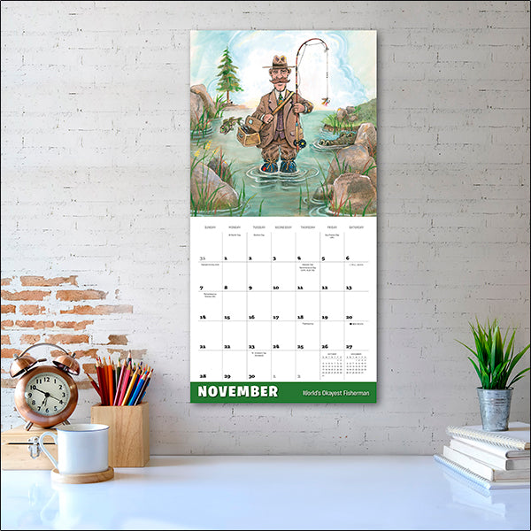 Sellers Publishing Wall Calendar Gone Fishing