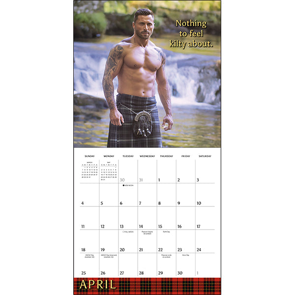 Sellers Publishing Wall Calendar Kilty Pleasures