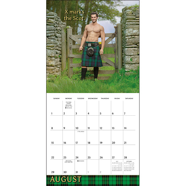 Sellers Publishing Wall Calendar Kilty Pleasures
