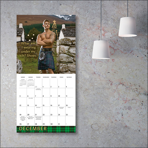 Sellers Publishing Wall Calendar Kilty Pleasures