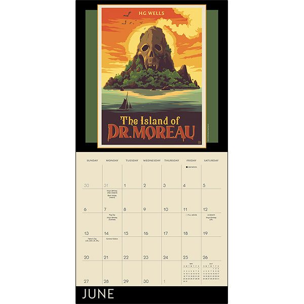 Sellers Publishing Wall Calendar Classic Illustrated Tales