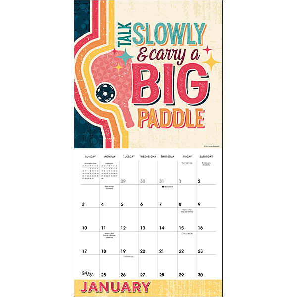 Sellers Publishing Wall Calendar Pickleball