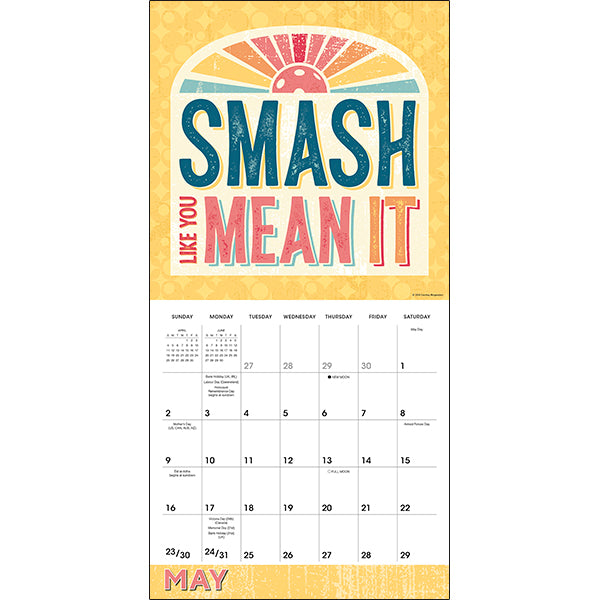 Sellers Publishing Wall Calendar Pickleball