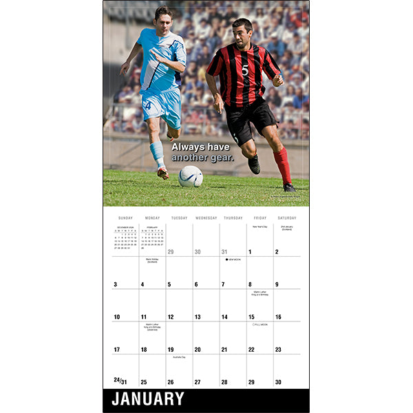 Sellers Publishing Wall Calendar Soccer