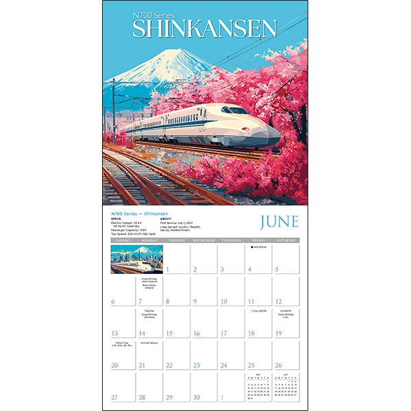 Sellers Publishing Wall Calendar Classic Trains