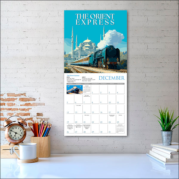 Sellers Publishing Wall Calendar Classic Trains
