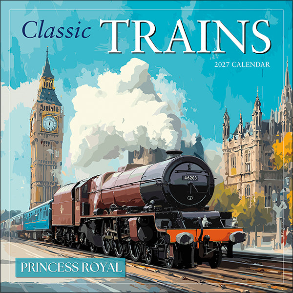 Sellers Publishing Wall Calendar Classic Trains