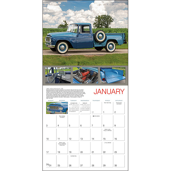 Sellers Publishing Wall Calendar Vintage Pickups