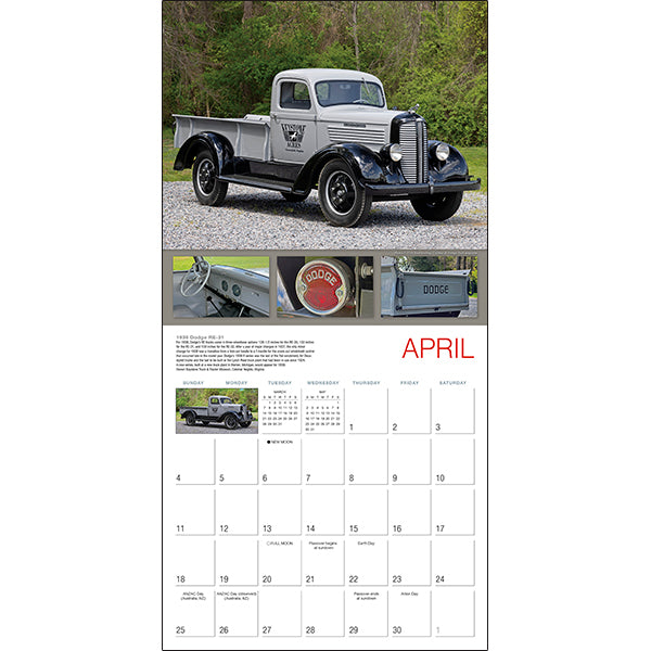 Sellers Publishing Wall Calendar Vintage Pickups