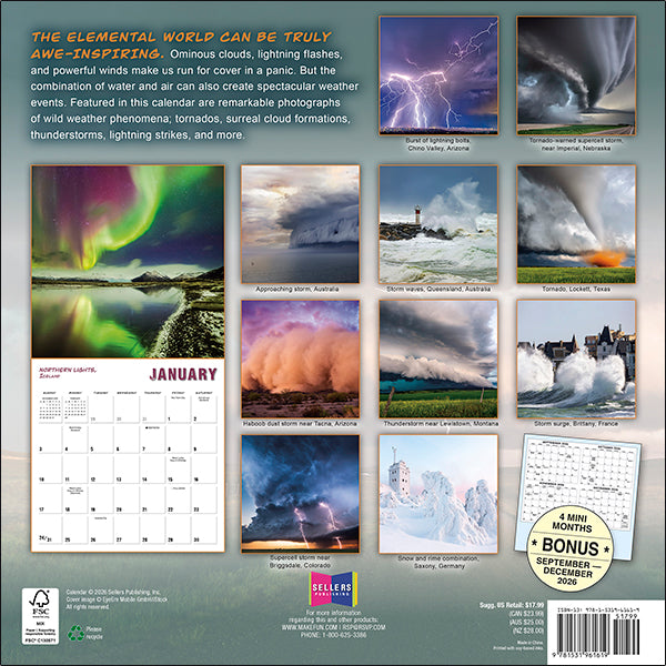 Sellers Publishing Wall Calendar Weather Gone Wild